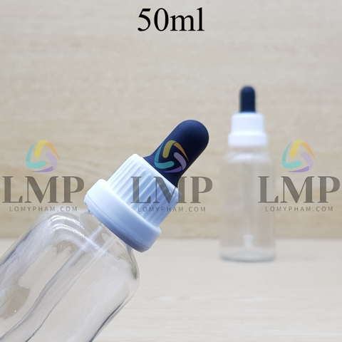 Chai tinh dầu nắp bóp sọc dày 50ml