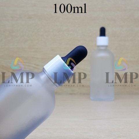 Chai tinh dầu phun mờ nắp bóp khoen nhựa trơn 100ml