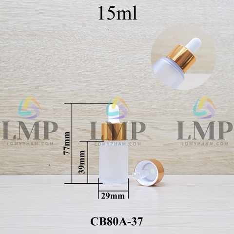 Chai thủy tinh nắp bóp khoen nhôm