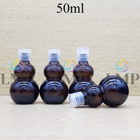 Chai hồ lô nắp bật sọc 50ml