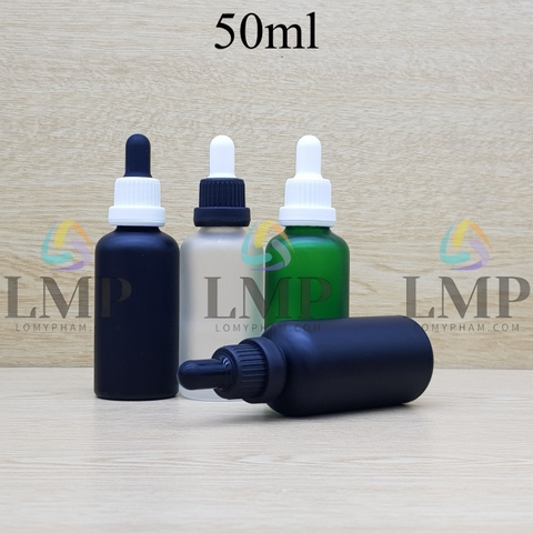 Chai tinh dầu phun mờ nắp bóp sọc dày 50ml