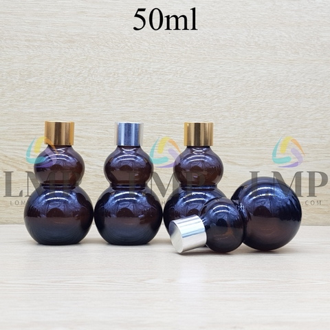 Chai hồ lô nắp xi KO viền 50ml