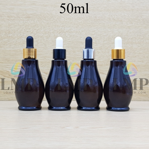 Chai đèn dầu nắp bóp khoen nhôm 50ml