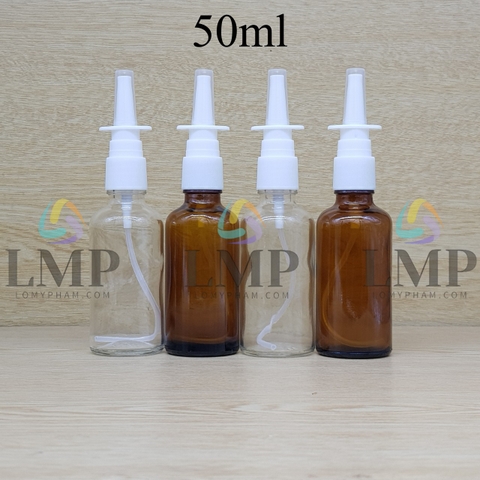 Chai tinh dầu xịt mũi vuông thẳng 50ml