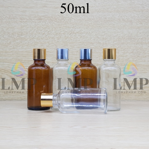 Chai tinh dầu nắp xi KO viền 50ml