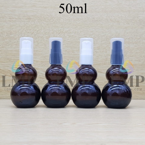 Chai hồ lô đầu xịt giọt có 2 viền 50ml