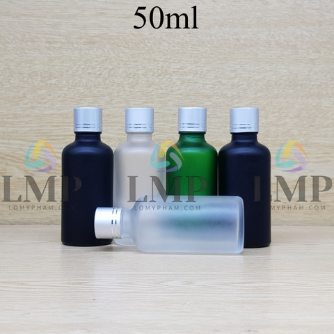 Chai tinh dầu phun mờ nắp xi 2 viền 50ml