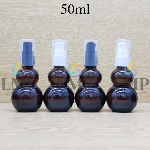 Chai hồ lô đầu xịt giọt KO viền 50ml