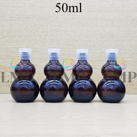 Chai hồ lô nắp bật sọc 50ml