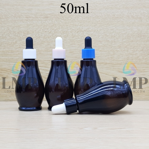 Chai đèn dầu nắp bóp khoen nhựa trơn 50ml