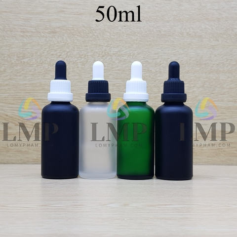 Chai tinh dầu phun mờ nắp bóp sọc dày 50ml