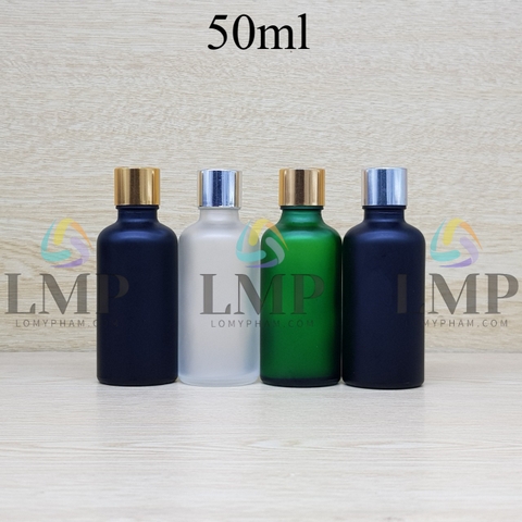 Chai tinh dầu phun mờ nắp xi KO viền 50ml