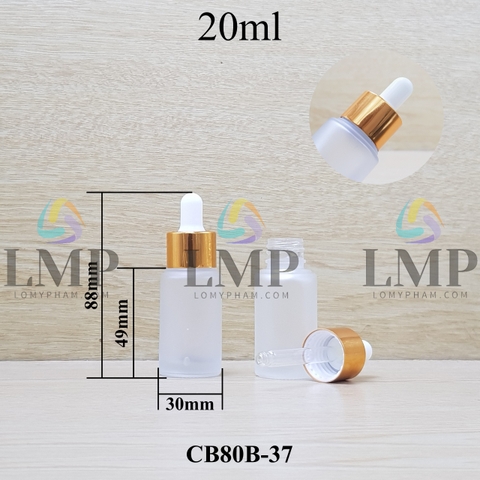 Chai thủy tinh nắp bóp khoen nhôm