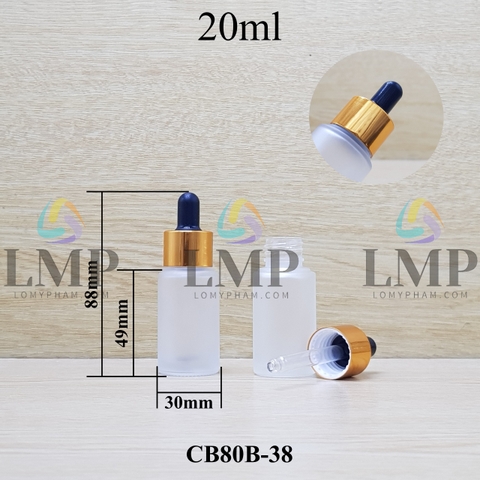 Chai thủy tinh nắp bóp khoen nhôm