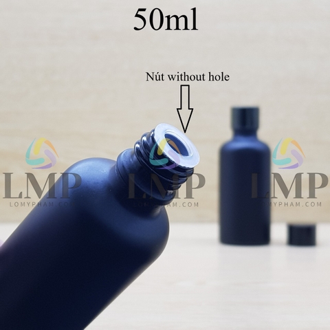 Chai tinh dầu phun mờ nắp vặn đen 50ml
