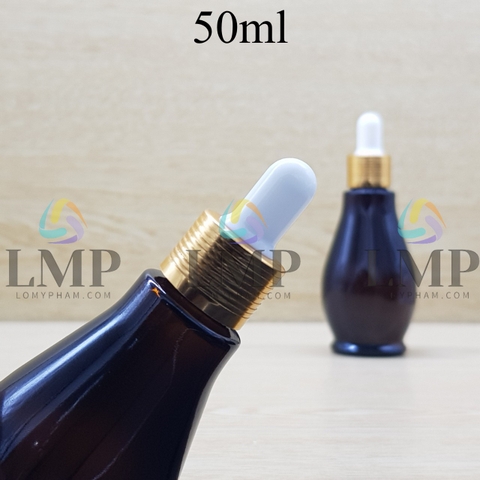 Chai đèn dầu nắp bóp khoen nhôm 50ml
