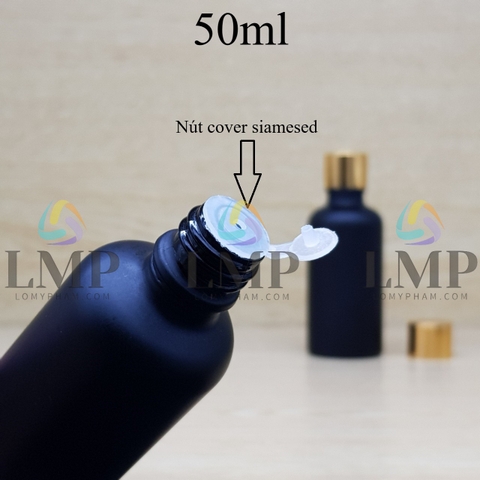 Chai tinh dầu phun mờ nắp xi KO viền 50ml