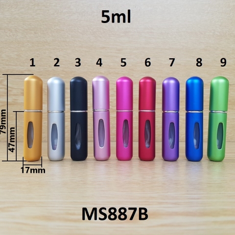 Chai chiết nước hoa màu mờ 5ml