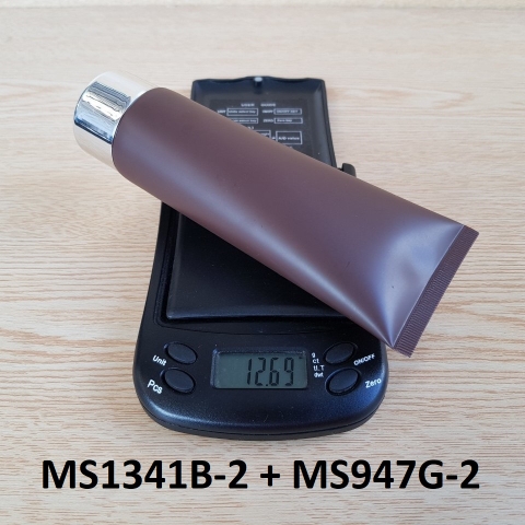 Tuýp tròn nâu nhám nắp bạc 100ml