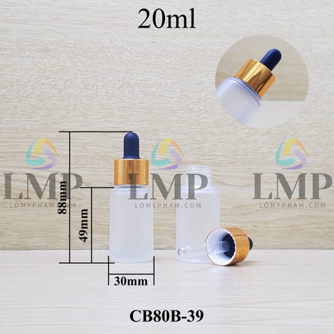 Chai thủy tinh nắp bóp khoen nhôm