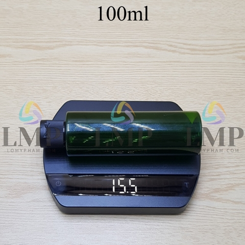 Chai PET vai ngang nắp bật sọc 100ml