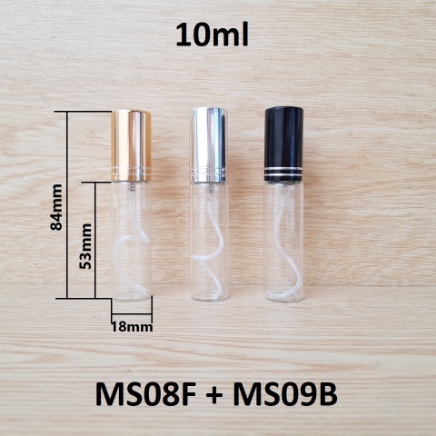 Chai tròn phun sương 2 viền 10ml