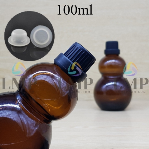 Chai hồ lô nắp dày 100ml