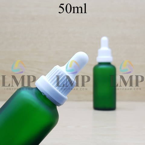 Chai tinh dầu phun mờ nắp bóp sọc dày 50ml