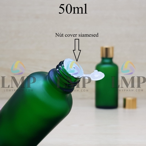 Chai tinh dầu phun mờ nắp xi KO viền 50ml