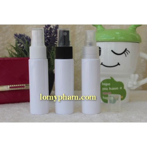 Chai trắng đục vai ngang nắp phun sương 30ml
