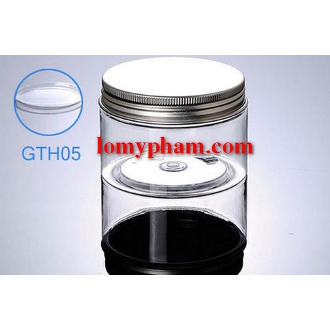 Hũ nhựa trong nắp thiếc 150g
