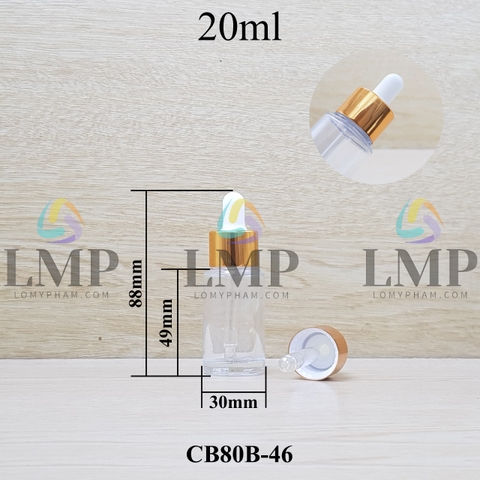 Chai thủy tinh nắp bóp khoen nhôm