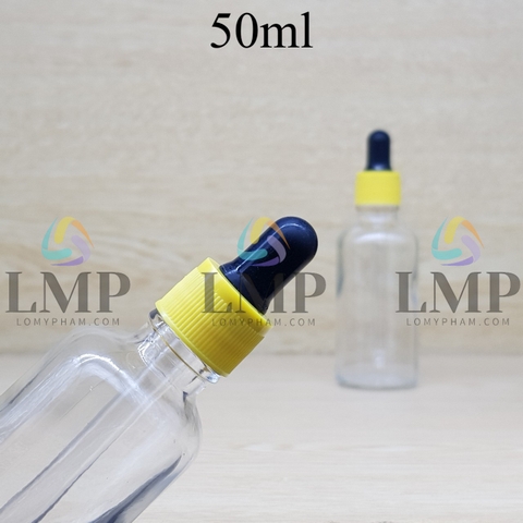 Chai tinh dầu nắp bóp khoen nhựa sọc 50ml