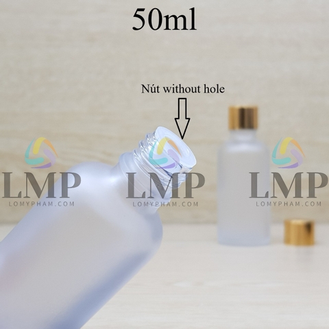 Chai tinh dầu phun mờ nắp xi KO viền 50ml