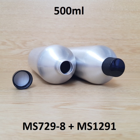Chai nhôm nắp vặn sọc 500ml