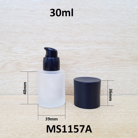 Chai TT trong nhám nắp xịt giọt đen 30ml