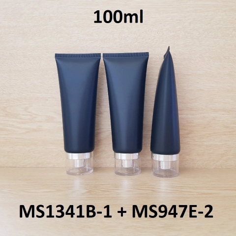 Tuýp tròn đen nhám nắp bạc 100ml