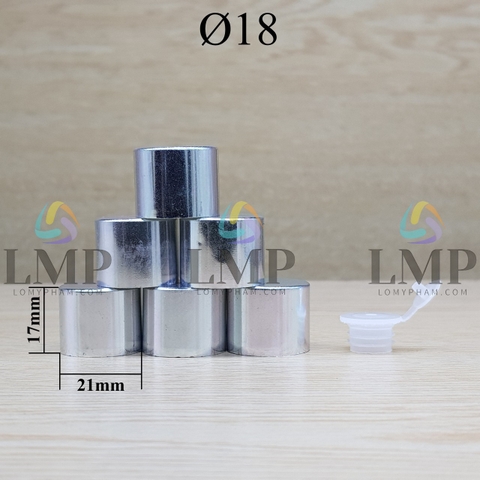 Nắp xi KO viền Ø18 ( kèm nút chặn )
