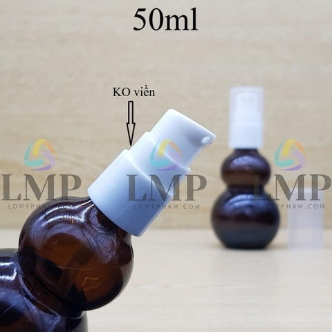 Chai hồ lô đầu xịt giọt KO viền 50ml