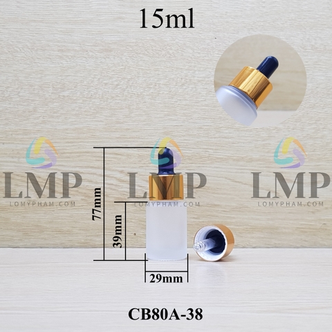 Chai thủy tinh nắp bóp khoen nhôm