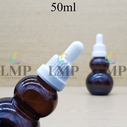 Chai hồ lô nắp bóp sọc dày 50ml