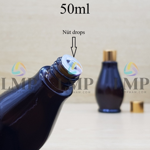 Chai đèn dầu nắp xi KO viền 50ml