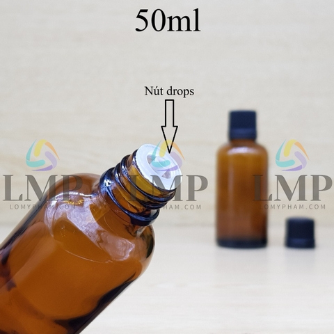 Chai tinh dầu nắp nhựa mỏng 50ml