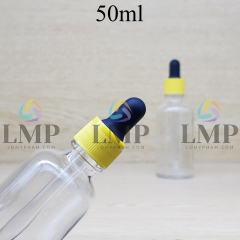 Chai tinh dầu nắp bóp khoen nhựa sọc 50ml