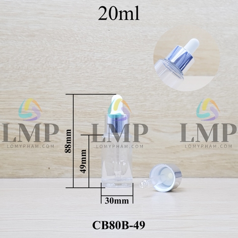 Chai thủy tinh nắp bóp khoen nhôm