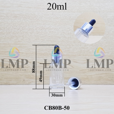 Chai thủy tinh nắp bóp khoen nhôm