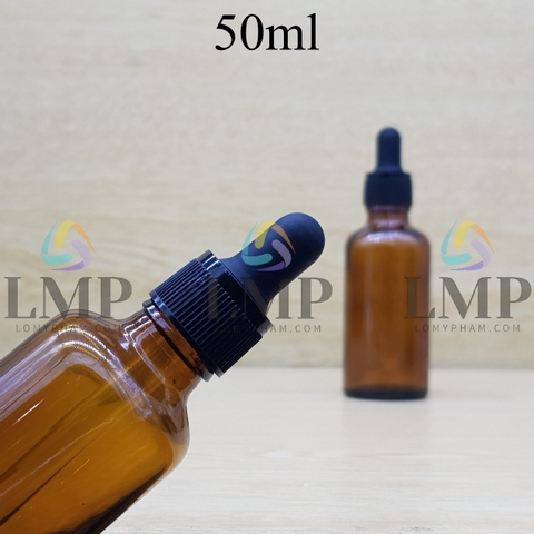 Chai tinh dầu nắp bóp khoen nhựa sọc 50ml
