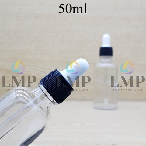 Chai tinh dầu nắp bóp khoen nhựa sọc 50ml