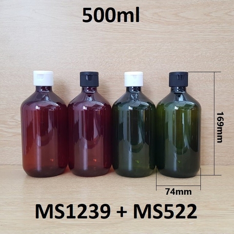 Chai cồn nắp bật 500ml