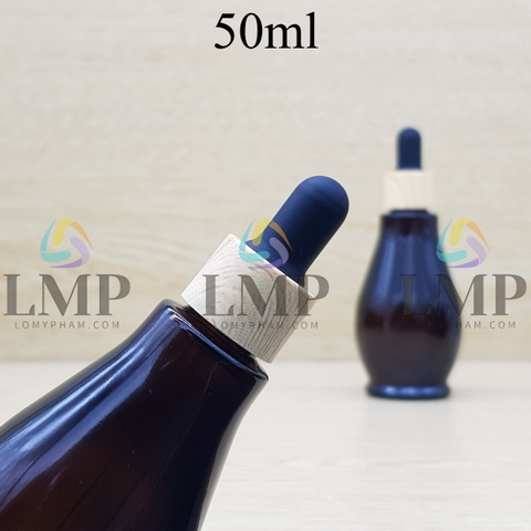 Chai đèn dầu nắp bóp khoen vân gỗ 50ml